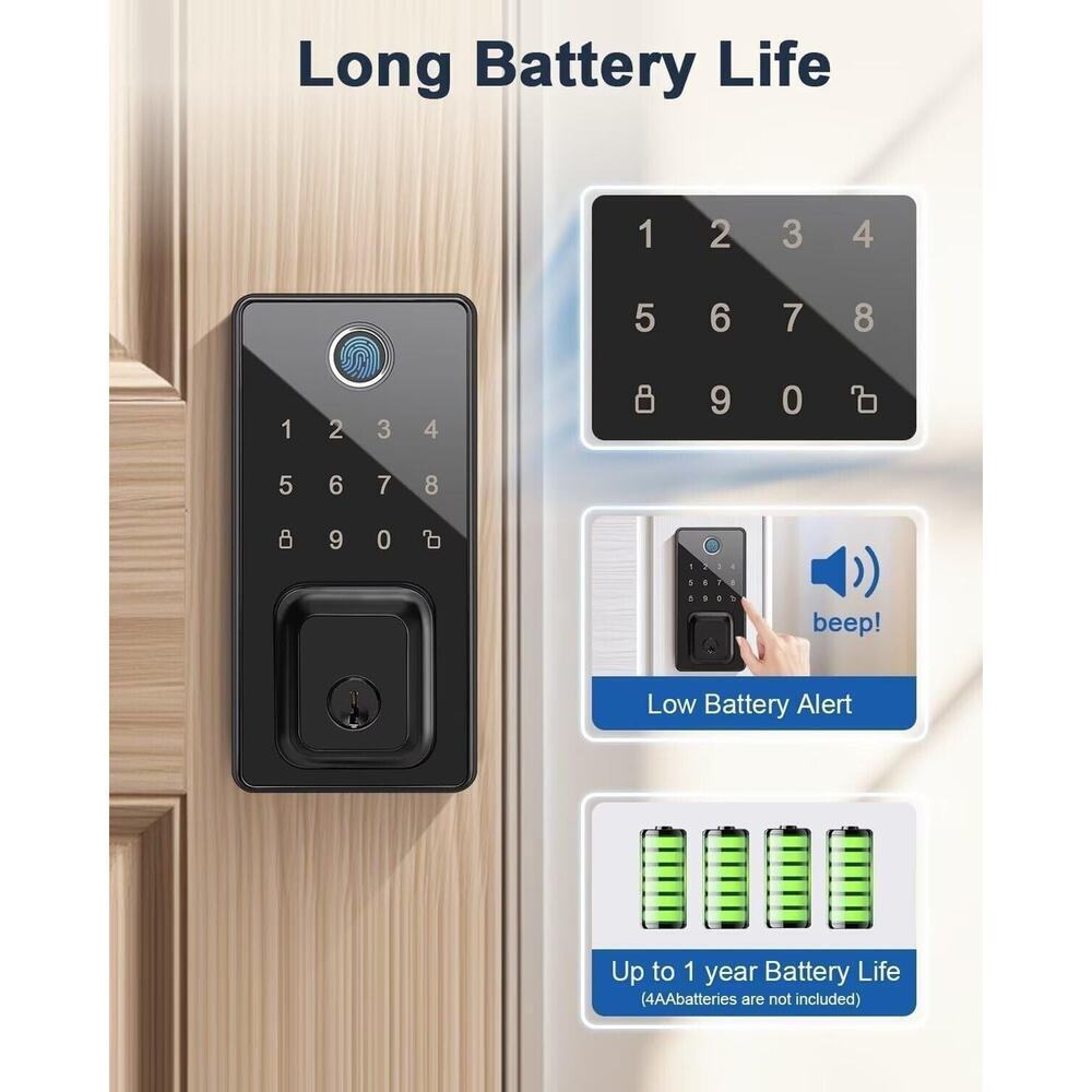 Smart Lock Fingerprint Keyless Entry Door Lock - Picture 4 of 7